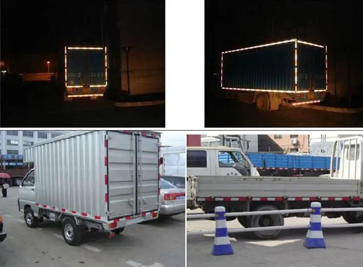 Rete 5x30 см Красная белая отражающая лента стикер безопасный Предупреждение ющий