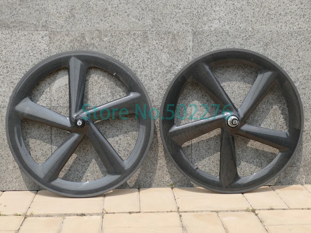 Комплект колес с пять спиц 33k UD карбоновый матовый глянцевый дорожный велосипед