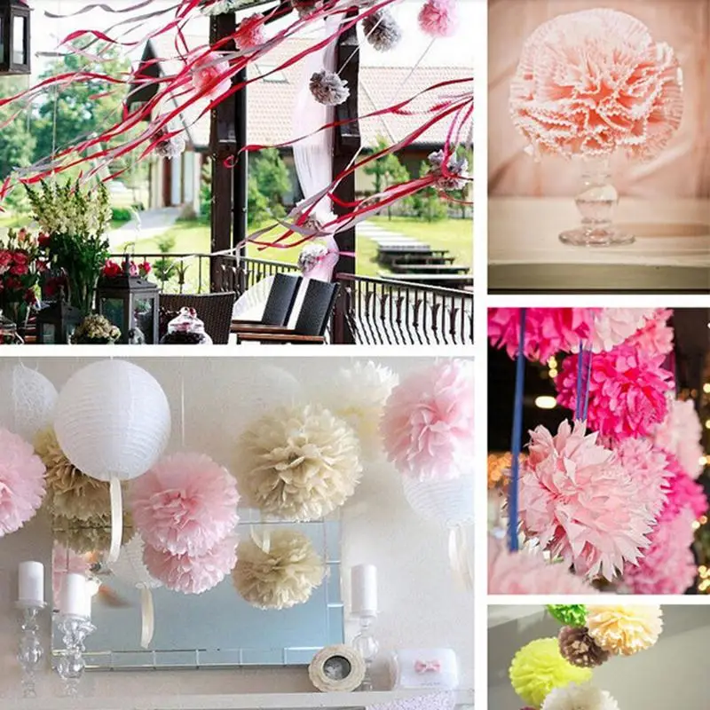 20 шт./лот дюймов (50 см) тканевые помпоны цветочные шарики свадебвечерние НКА