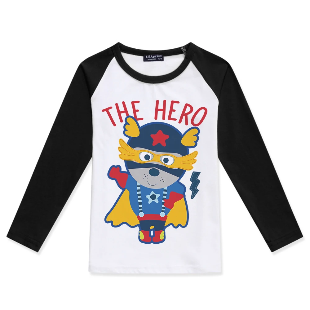

Children T-Shirt Clothes 2019 Brand Tops Boys Long Sleeve Tops Superhero Printing Boy Cotton O-Neck Fashion Child Tee Shirt