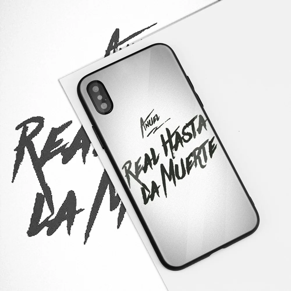 Винтажный чехол Anuel Aa Ozuna чехол для iPhone 7 для iPhone X 7 6 8 Plus, чехол из закаленного стекла для iPhone 11 11Pro XS MAX XR Shell