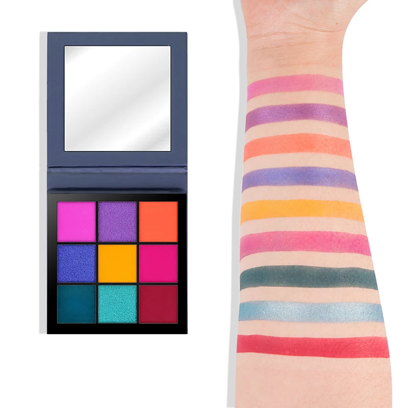 Cosmetic Matte Eyeshadow Cream Makeup Palette Shimmer Set 9 Colors |