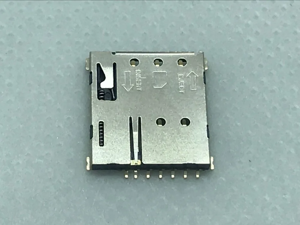 7 pin микронано sim карта Push type патч 6 + 1 китайский смартфон позолоченное гнездо для