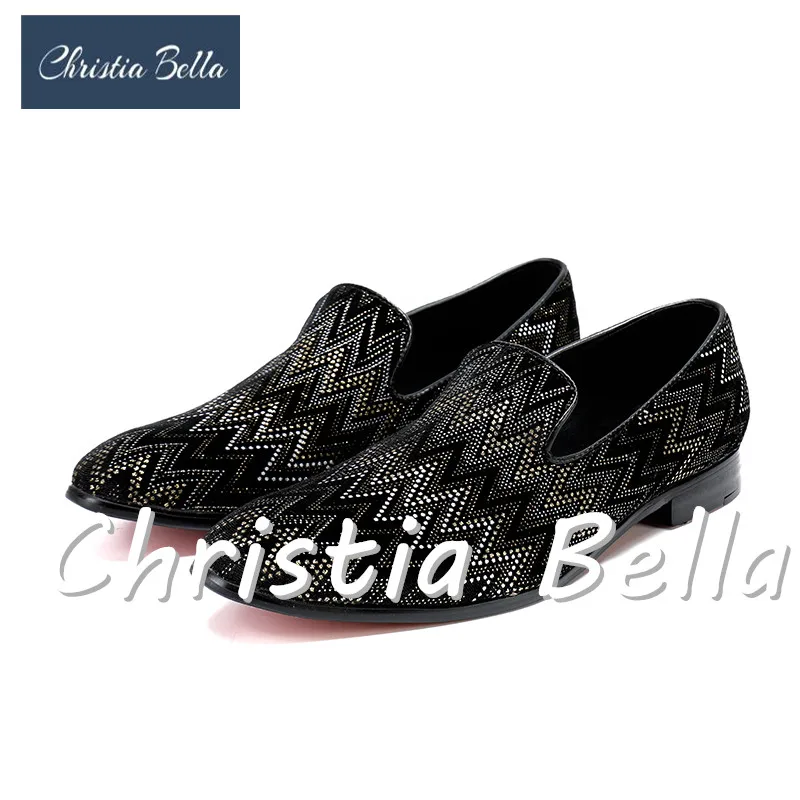 

Christia Bella мужские лоферы туфли без шнуровки крутые мужские итальянские кожаные Туфли под платье женские тапочки туфли для выпускного вечера на резиновой подошве