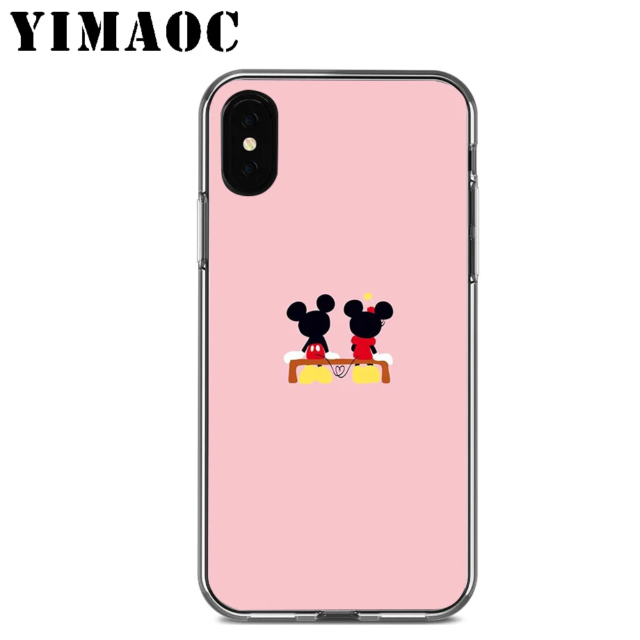 YIMAOC Микки Минни Маус Мягкий ТПУ силиконовый чехол для Apple Iphone Xr Xs Max X 10 8 Plus 7 6 S SE 5s 5 |
