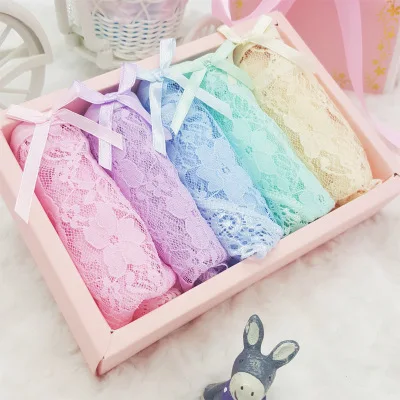 NA45-5Pcs 5 шт./лот, прозрачные трусики, L-XL, одноцветные женские трусы, сексуальные кружевные красивые трусы, Бесшовные женские трусики для девочек, без подарочной коробки - Цвет: NA45-5Pcs