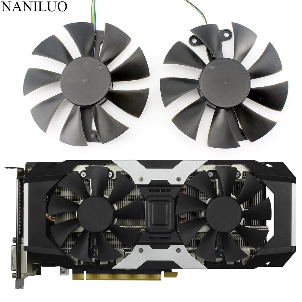 Новый 4 контактный охлаждающий вентилятор 85 мм заменяемый для ZOTAC GTX1060 6 ГБ GTX1050 Ti Fan