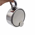 Держатель, мощный двухсторонний неодимовый магнит с кольцевой передачей, диаметр 75 мм, 1 шт.