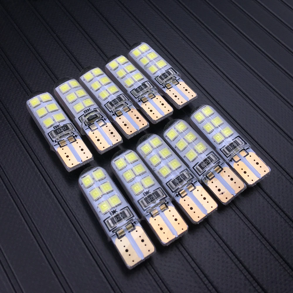 Автомобильный T10 W5W 2835 12SMD Canbus безошибочный габаритный боковой маркер