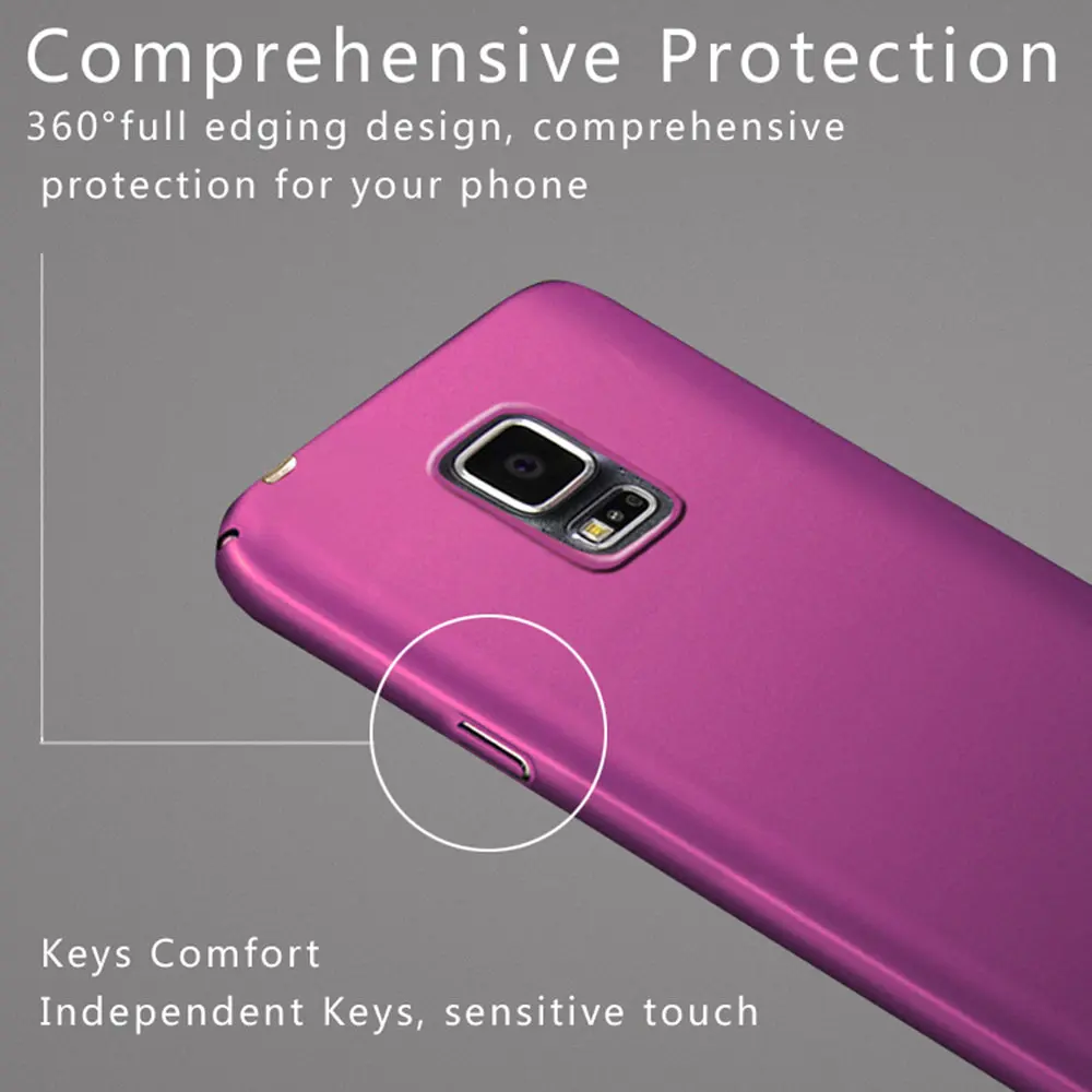 Plain Phone Case For Samsung Galaxy S3 S5 S6 S7 S8 Hard Plastic Cover Edge Back Plus Bumper | Мобильные телефоны и