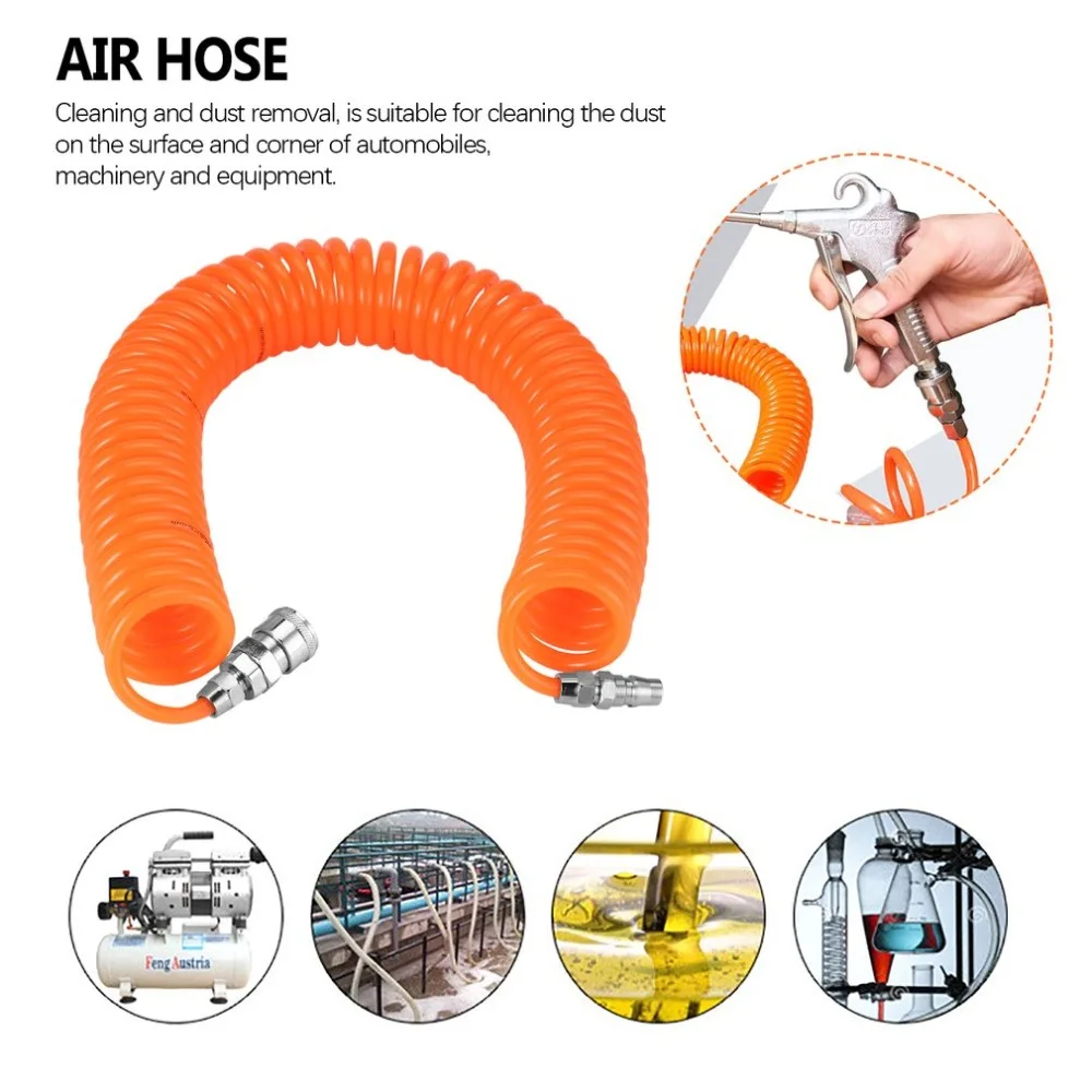 Spring Pipe Cleaning Spray Gun Air Blow Dust With Pneumatic Hose Connector Tube Clean Car Duster Tools | Обустройство дома