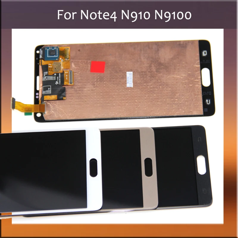 Супер AMOLED LCD телефон для Samsung Galaxy Note4 Note 4 N910C N910A N910F N910H N910V N910P дигитайзер сенсорный