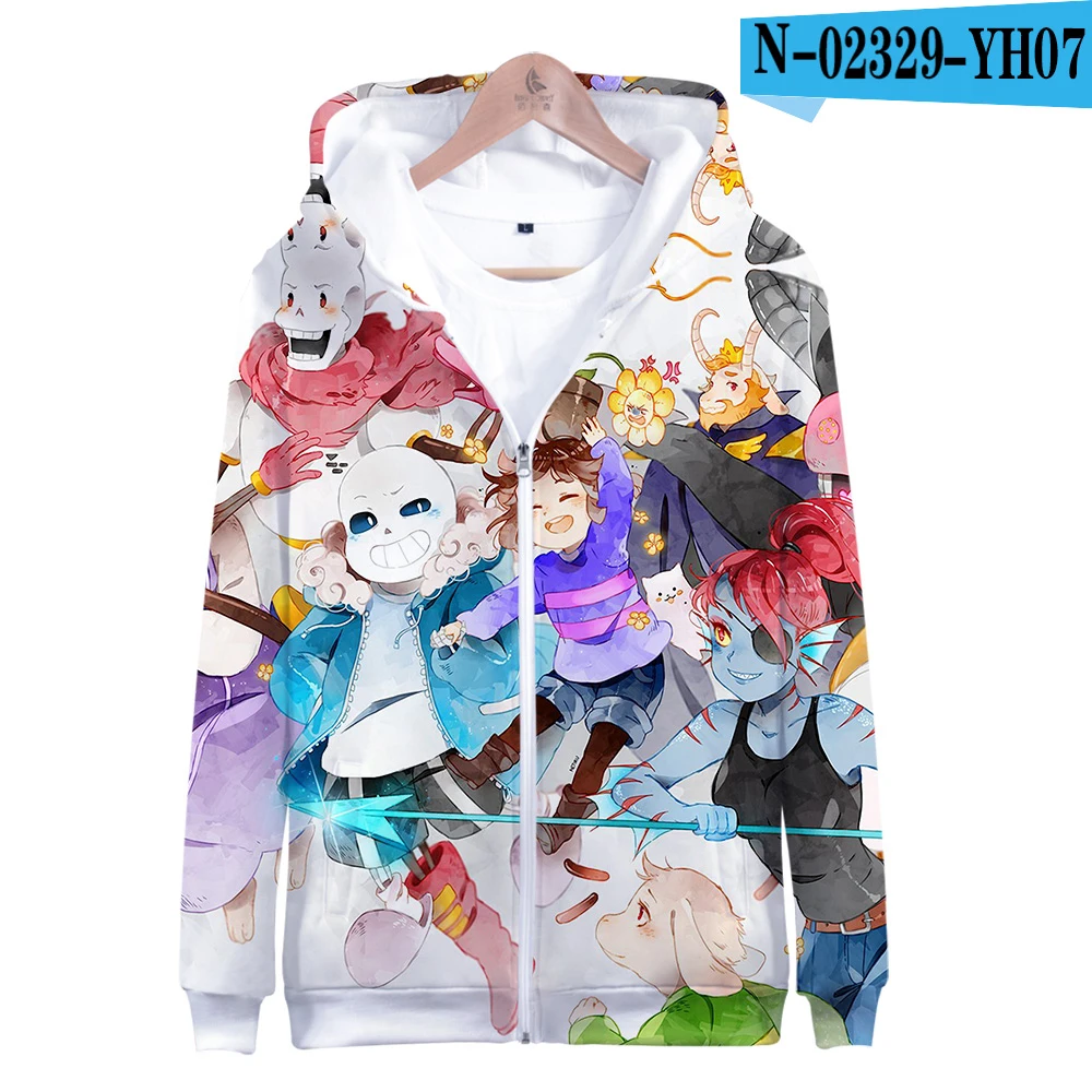 Undertale Sans толстовки Толстовка для мужчин/женщин Harajuku Осень и зима видео игры 3D печать пуловер для колледжа Толстовка - Цвет: one
