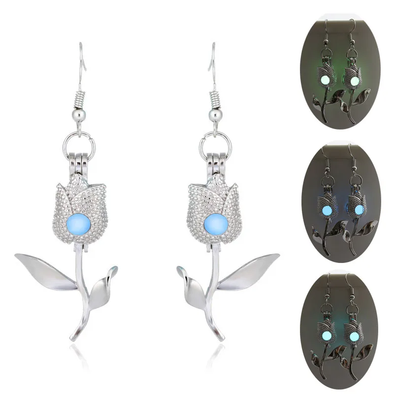 Светящиеся серьги в виде шара единорога на Хэллоуин ювелирные изделия клетка