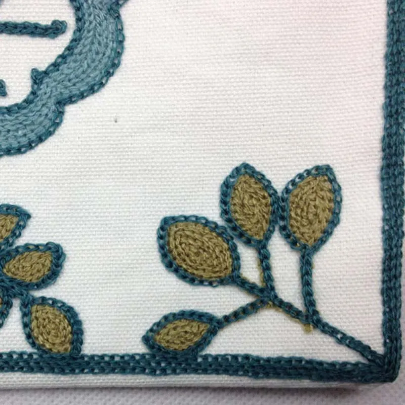 Декоративные Хлопок Холст Crewel Вышивка Чехол для подушки прекрасные весенние