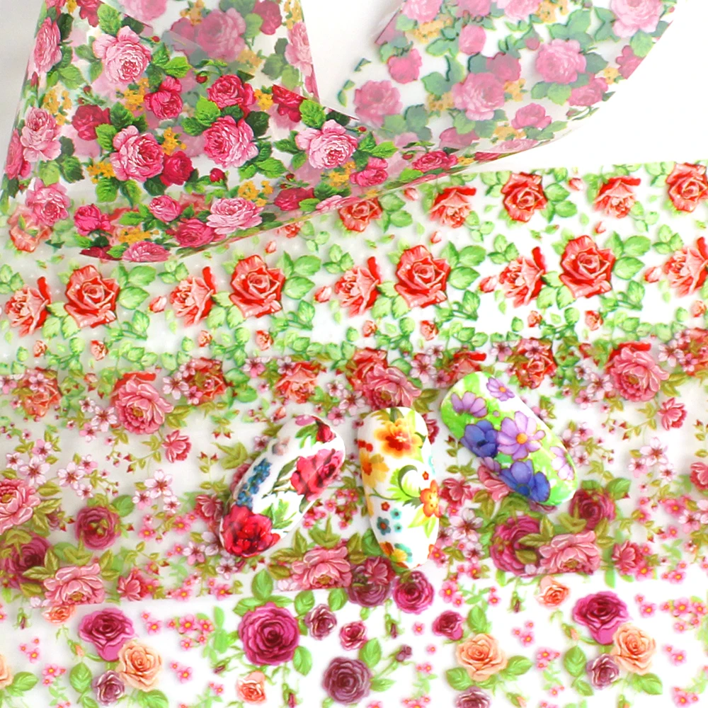 10 шт. переводная Фольга для дизайна ногтей | Красота и здоровье