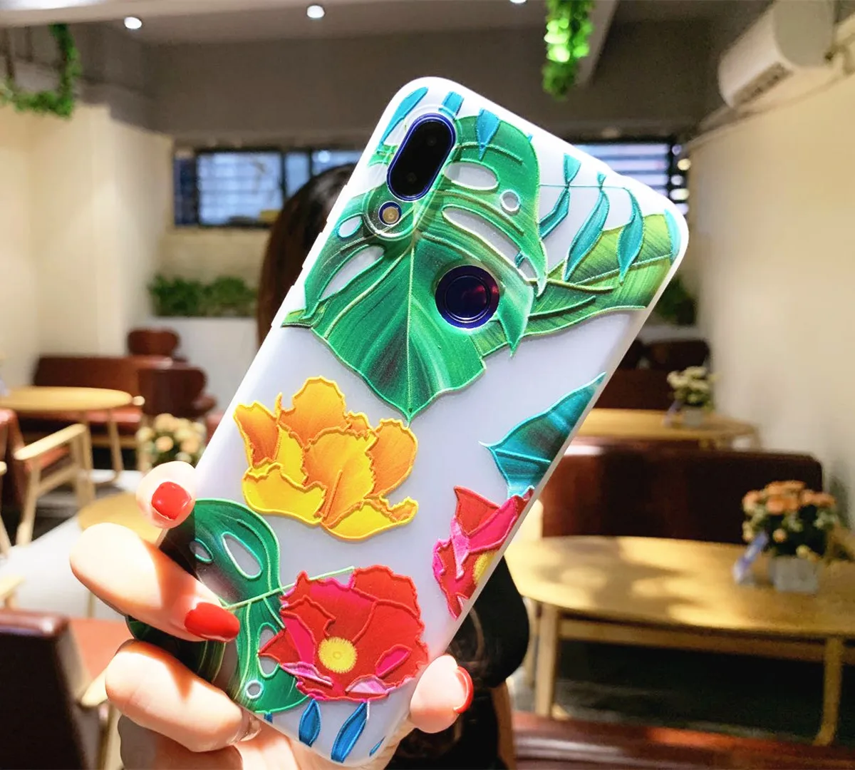 Xiaomi Redmi Note 7 Case Innovation Painted TPU Silicone Soft All Inclusive Cover For Pro Phone #V | Мобильные телефоны и