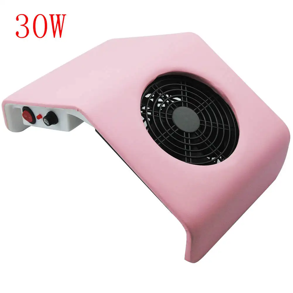 30W Pink Сборщик пыли для ногтей маникюрный набор машина УФ-гель для ногтей Очиститель маникюрные инструменты набор для нейл-арта Оборудование для ногтей - Цвет: 30W Pink