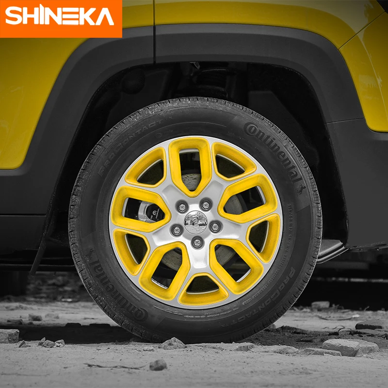 SHINEKA ABS крышка ступицы колеса автомобиля декоративная рамка наклейки для Jeep Renegade
