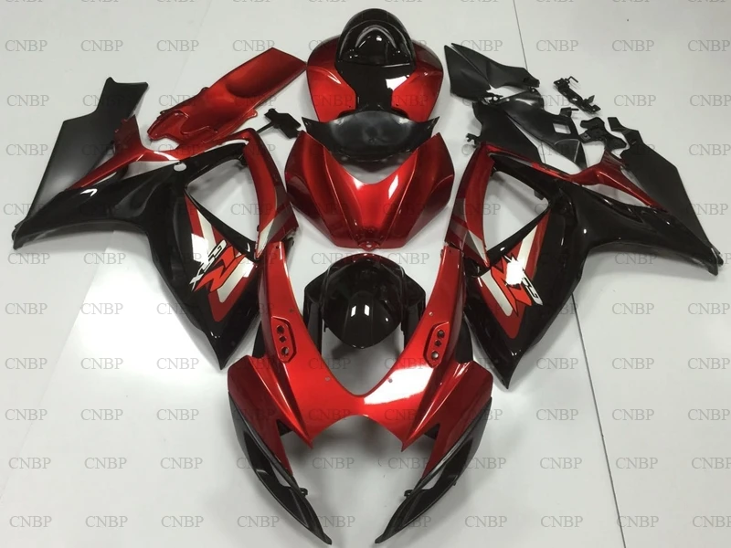 GSX R 750 2006 2007 K6 набор для всего тела GSXR 600 обтекатель мотоцикла GSXR600 красный черный 2