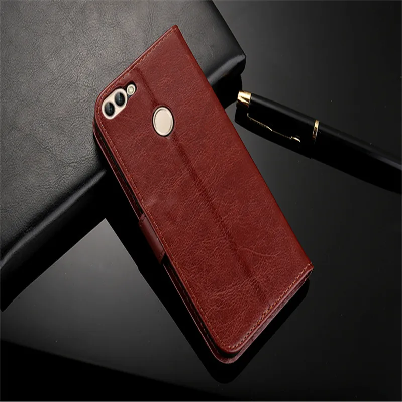 Для Coque Case на huawei P смарт чехлы для Psmart Huavei Флип кожаный мягкий силиконовый черный