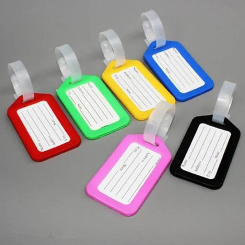 Hot Sell 10X Travel Luggage Bag Tag Name Address ID Label Plastic Suitcase Baggage Tags S | Дом и сад