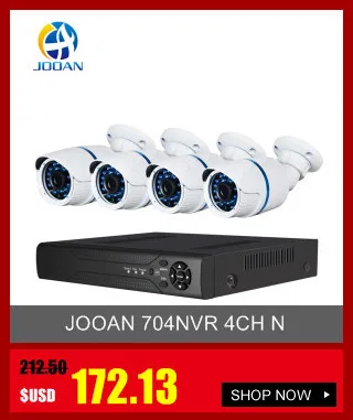 Jooan 704NVR 4CH NVR комплект 720 P POE Камера Системы HD Безопасности IP Камера Системы CCTV Мониторы Системы выполните наблюдения сети