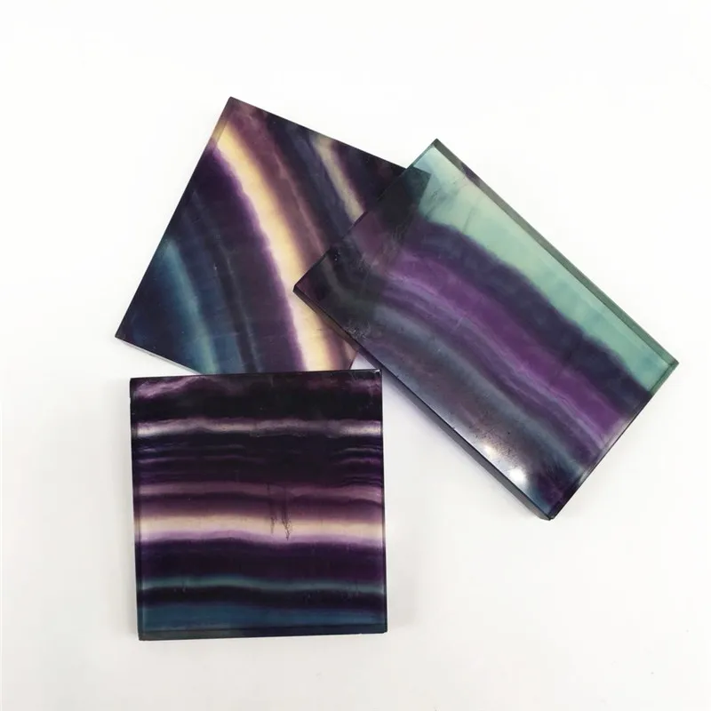 1 шт. натуральная красочная флюоритовая Хрустальная ломтика рейки Целебный