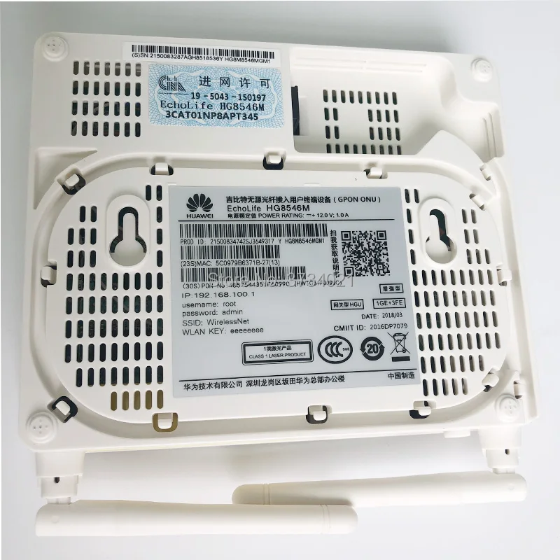 10 шт./партия Secondhand huawei GPON ONU HG8546M 1GE + 3FE Voice wifi USB 99% новый 100% оригинальный оптический