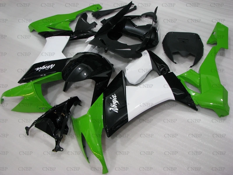 ZX 10r 2010 Обтекатели ниндзя 2008 зеленый черные белые 09 10 обтекатели|Полные комплекты