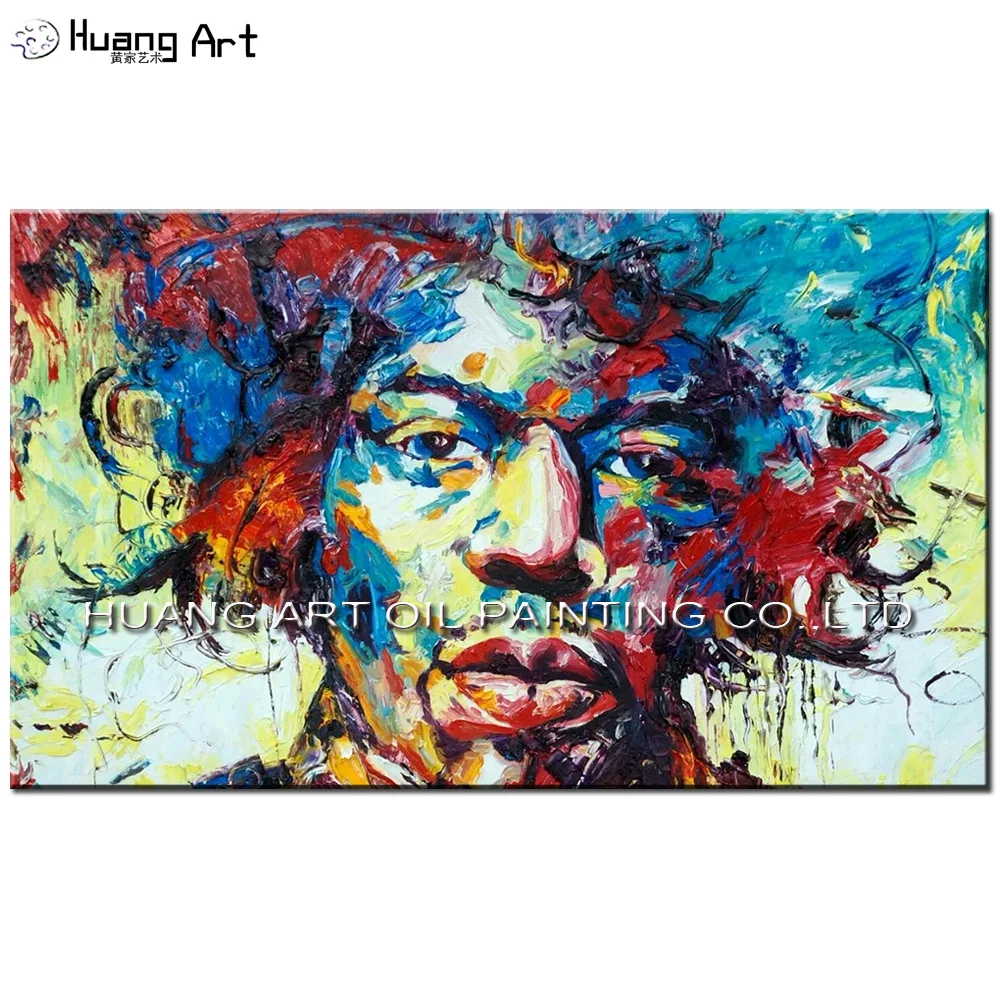 Мастерство художника Ручная роспись Новый Абстрактный человек лицо картина