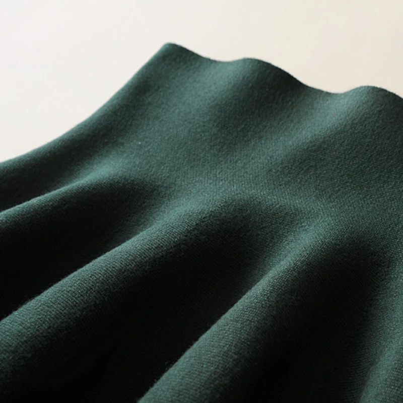 

2019 new Women's Korean Version Pleated Skirt Umbrella Skirt High Waist Bottom Knitted Skirt Autumn A-line Skirt