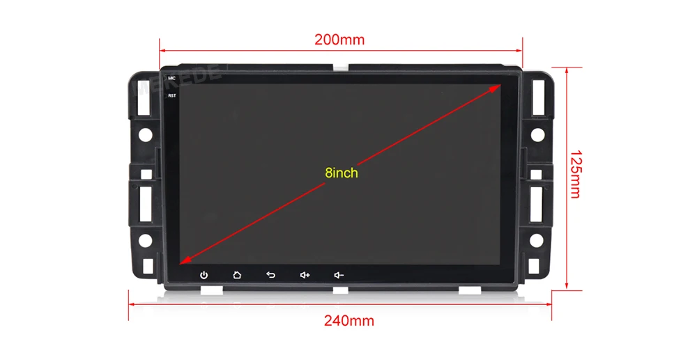 Автомобильный мультимедийный плеер Android 9,0 8 ядерный 4G ram автомобильный DVD gps плеер для GMC Chevrolet Chevy Yukon Sierra Tahoe Acadia Suburban