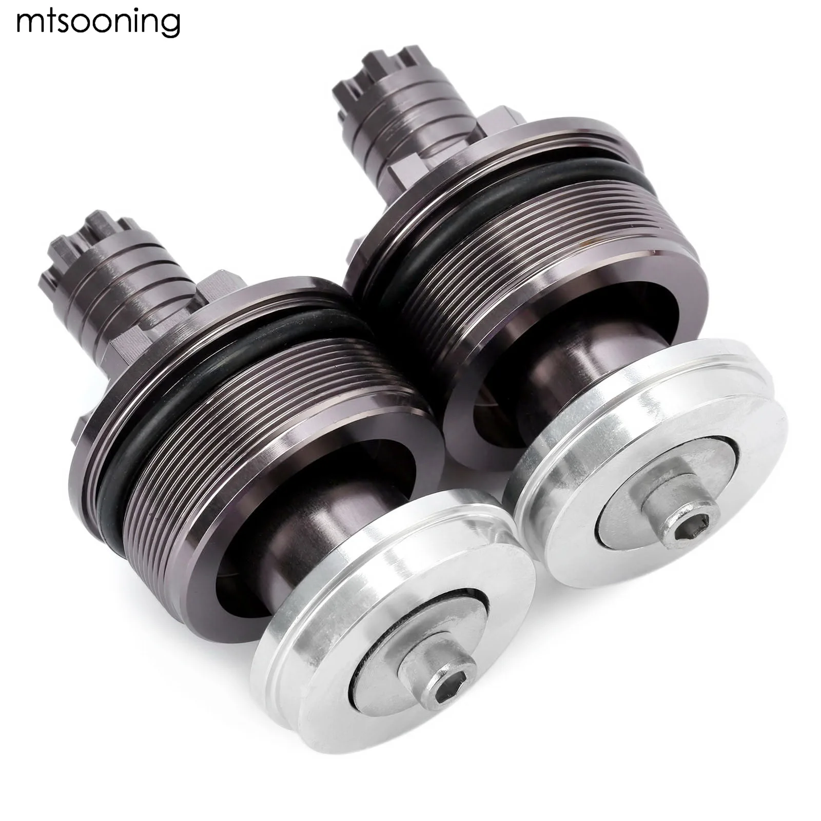 Titiuam Mtsooning мотоцикла 2 шт. ЧПУ преднагрузки регулятор крышка вилки болты для Yamaha YZF R3 Yamaha YZF R25 2013 Высокое качество - Цвет: Titiuam