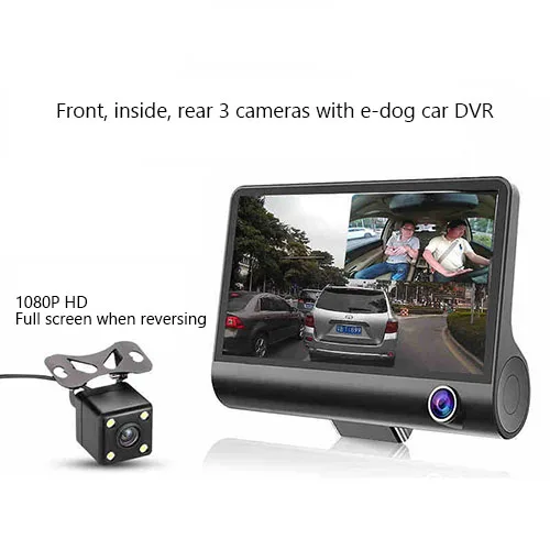 

1080P 3 Lens Car DVR Camera Portable Vehicle Night Vision Dash Cam Three Cameras Drive Video Recorders Gravity Sensor