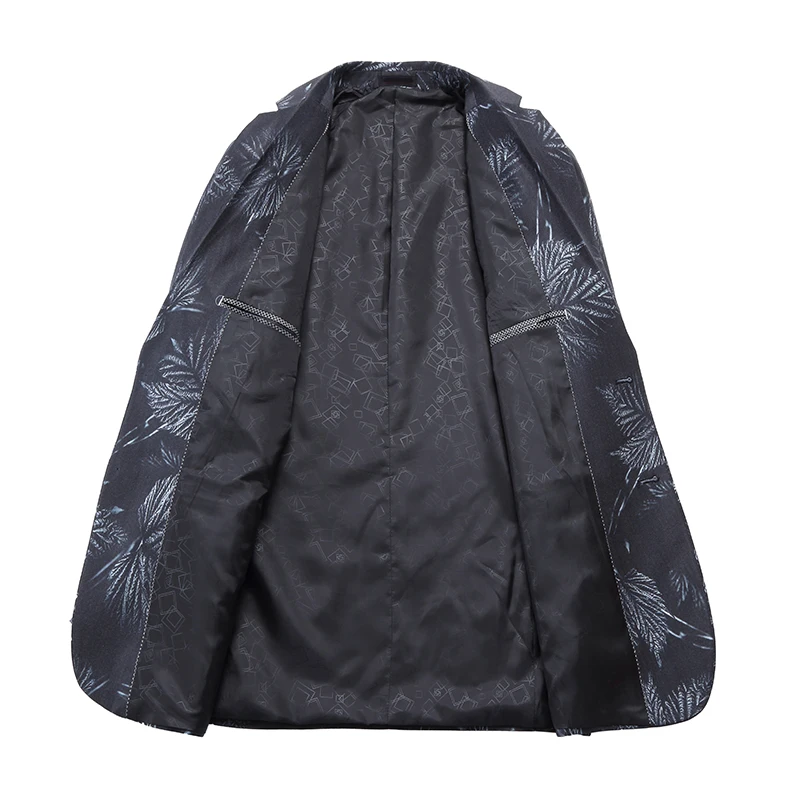 Мужской Блейзер YUNCLOS Осенний облегающий блейзер с принтом высококачественный