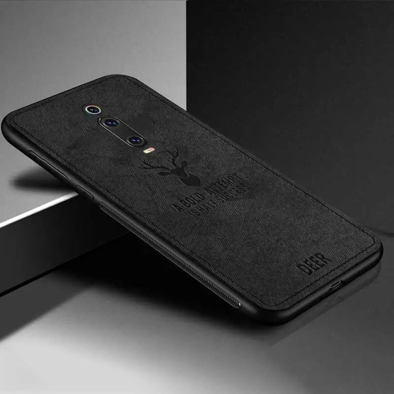 Черный Keajor чехол для Xiaomi mi 9t Pro Чехол из мягкой ткани бампер Fundas TPU силиконовая рамка задняя крышка для Xiaomi mi 9T mi 9T Pro hoesjes - Цвет: Черный