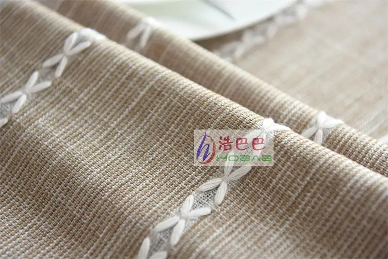 Японская стандартная скатерть из хлопка и льна современная простая для стола |