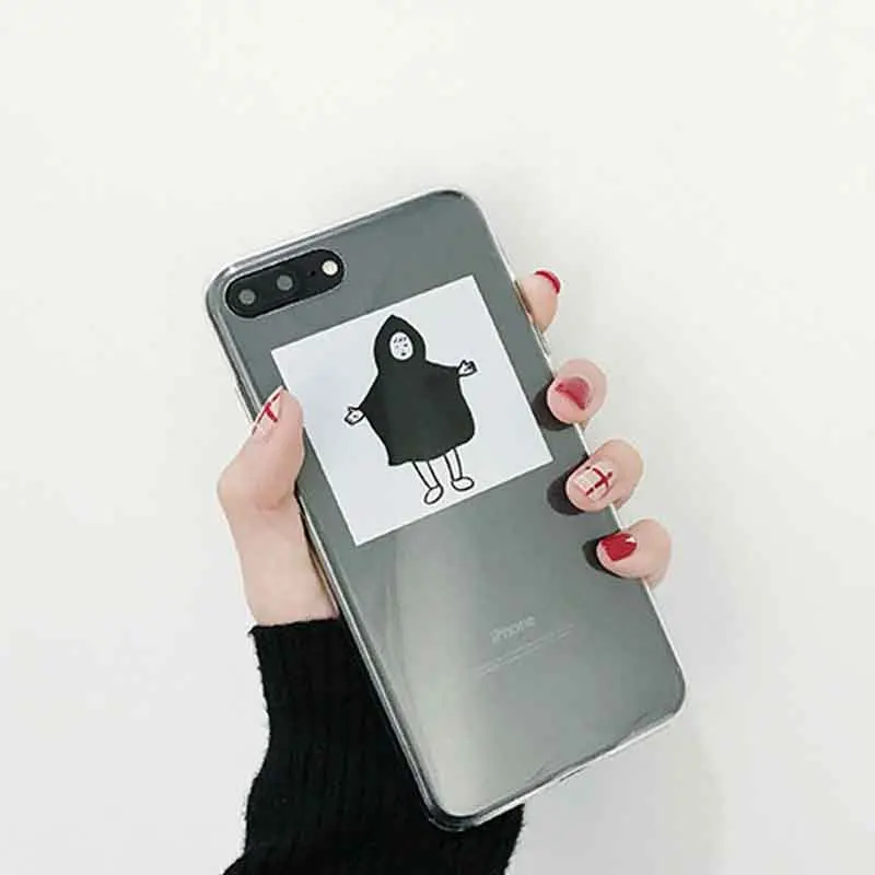 JIBAN в Корейском стиле плащ детский чехол для телефона Apple iphone X 6 6s plus 7 8 милые