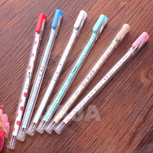 

(6pcs/lot) Kawaii alphabet series gel pen 0.35mm Creative stationery pens Office accessories School stylo supplies(dd-1283)