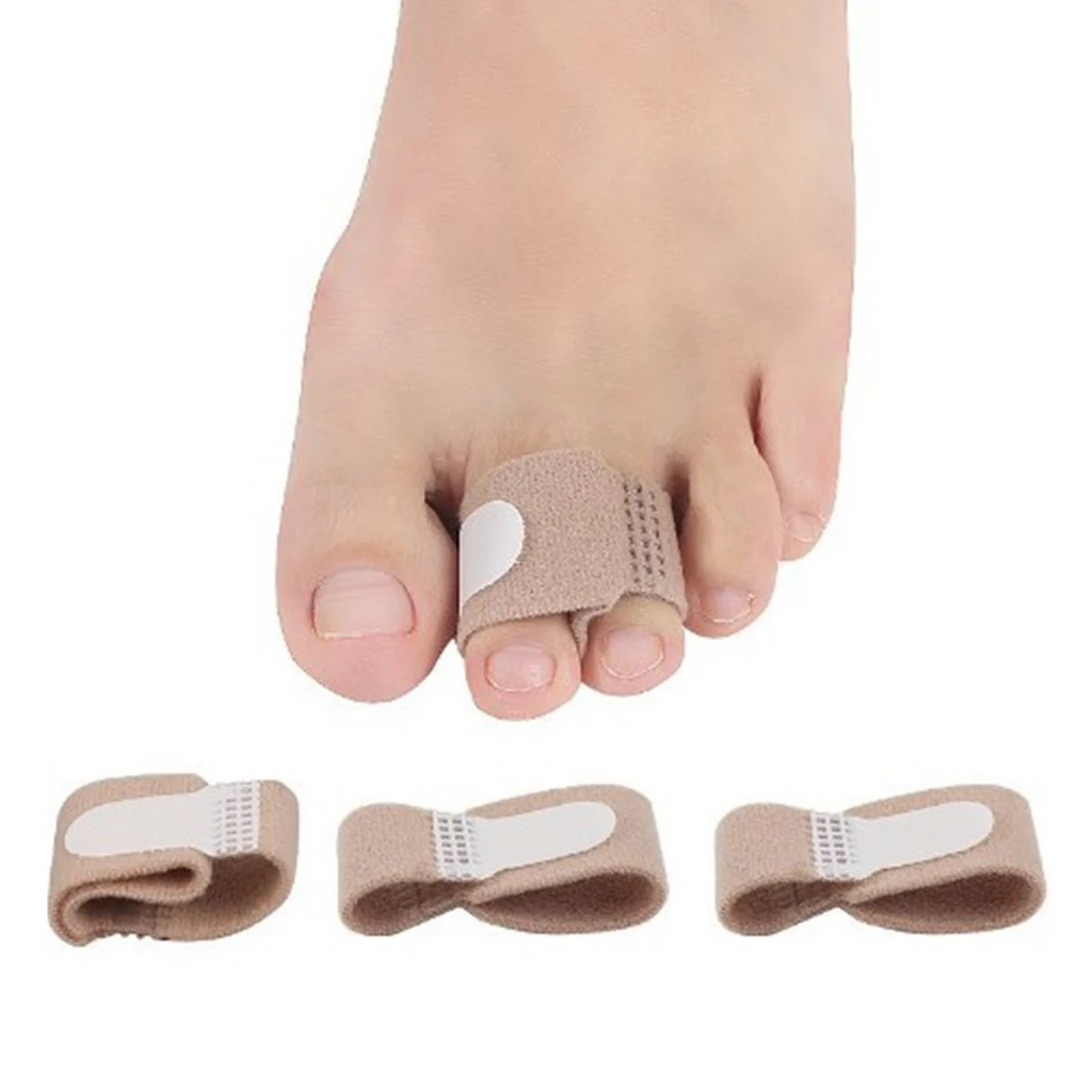 

10Pcs Toe Separator Splints Wrap Bandage Cracked Hammer Toe Corn Corrector Tool for Cracked Hammer
