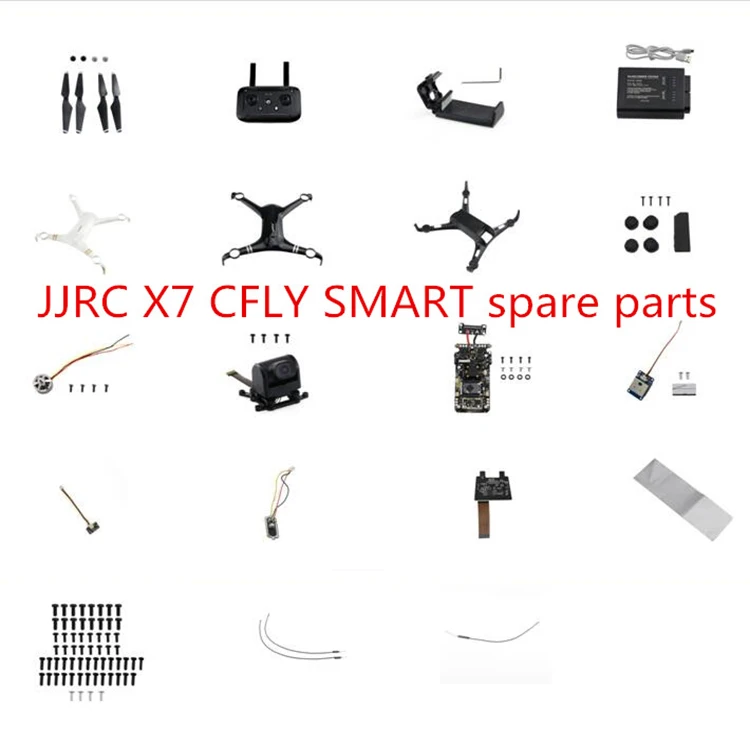 Запасные части для дрона JJRC X7 c-fly Smart pro RC корпус лезвия двигателя приемник камера
