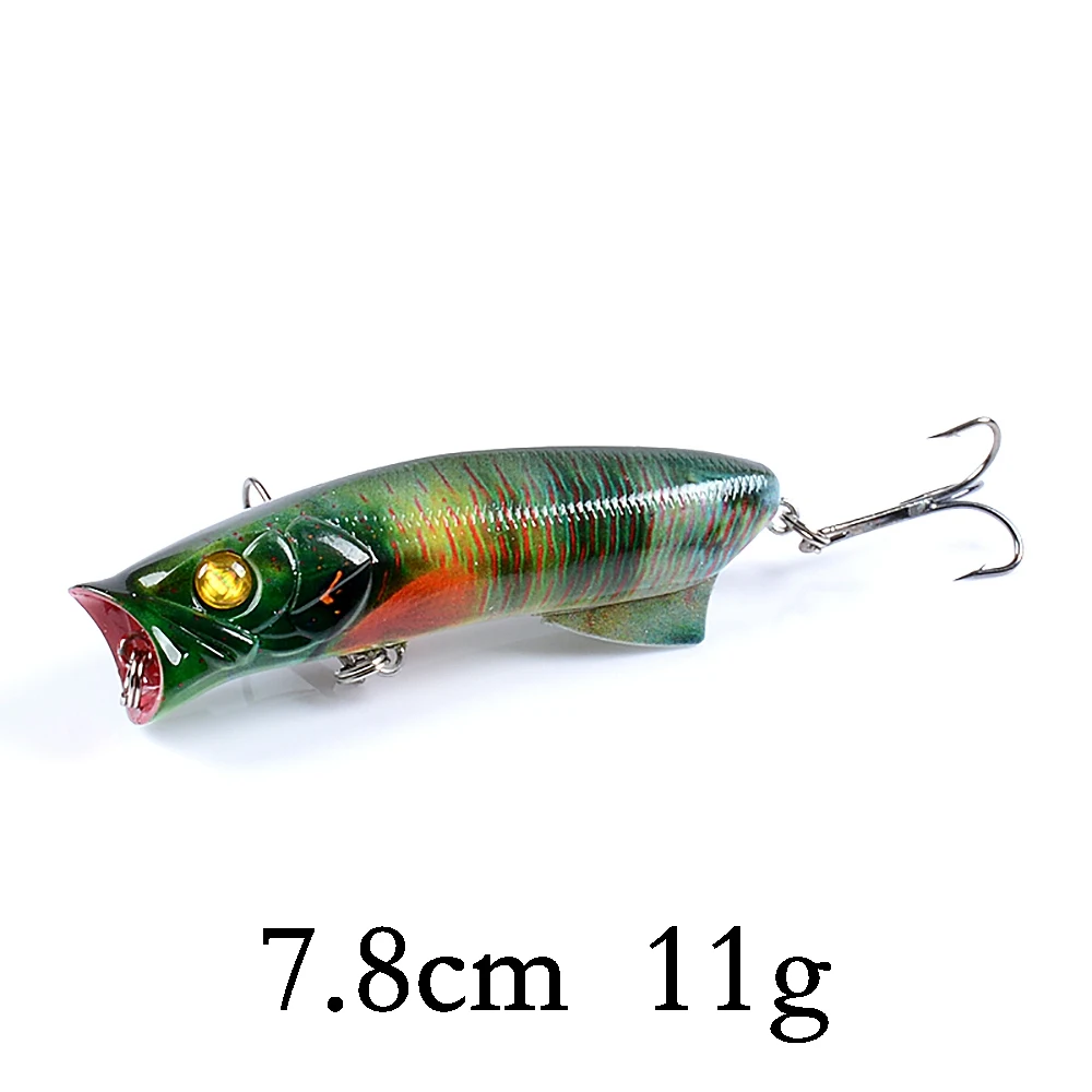 Biwvo Popper 12cm 20g Wobbler For Trolling Fishing Lure Metal Winter Sea Hard Fishing Goods For Fishing Ice Whopper Plopper - Цвет: H