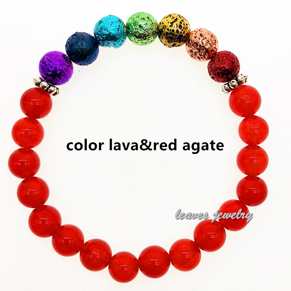 no design 7 Chakra Bracelet Men Healing Balance Beads Reiki Buddha Prayer 15style Natural Stone Yoga For Women dropship | Украшения и