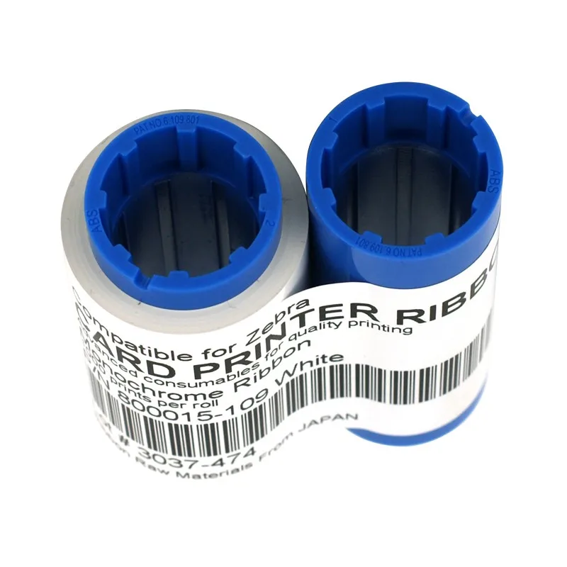 Зебра белая Подпись панели ленты 1000 принтов для ПВХ карты принтера P310 P330i P430i в