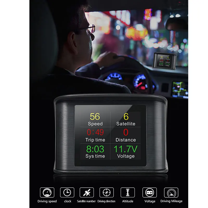 Цифровой Автомобильный спидометр T600 Hud измерительный прибор для измерения