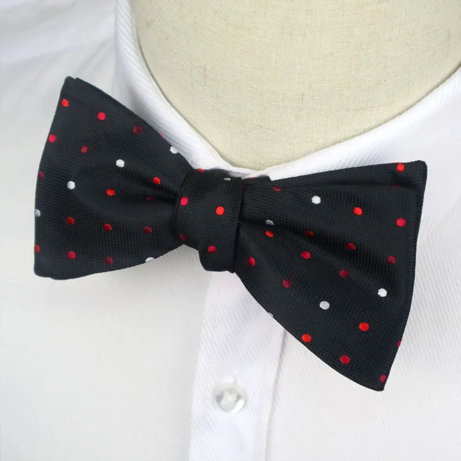 Модный Мужской Шелковый жаккардовый галстук-бабочка в клетку и полоску