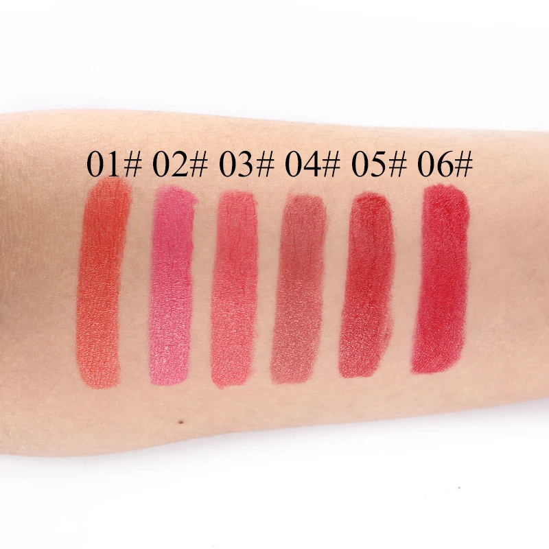 

NOVO Moisturizer Lip Makeup LongLasting Charming Lipstick Cosmetics Waterproof Beauty Silky Temptation Smooth Lip Stick 6 Colors