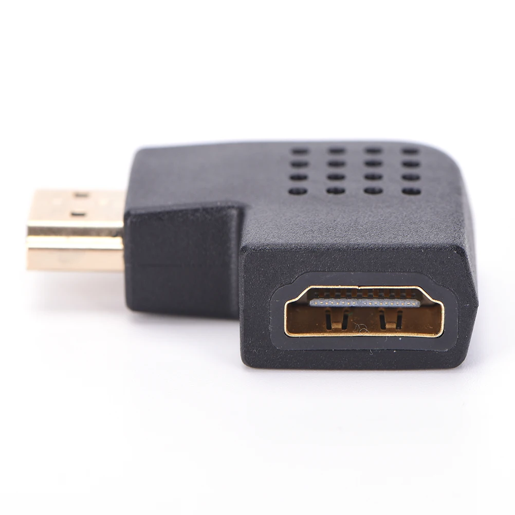 Левый угол 90 градусов штекер-гнездо 1080P HDMI HDTV адаптер конвертер соединитель |