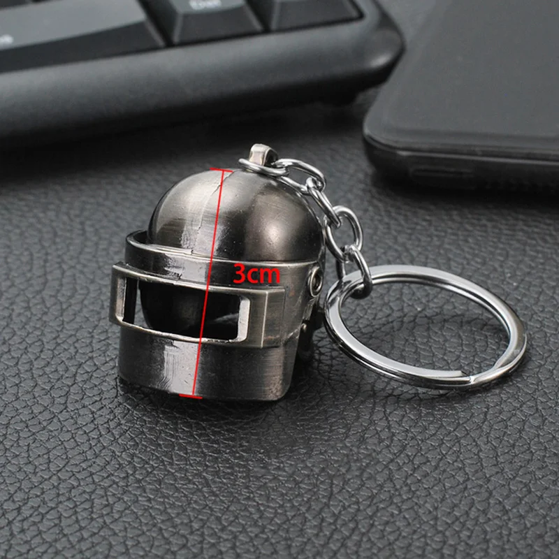 2018 Game Playerunknown's Battlegrounds Key Rings Large Size Opene&ampClosed Forces Helmet Armor Model Chain Keychain | Украшения и